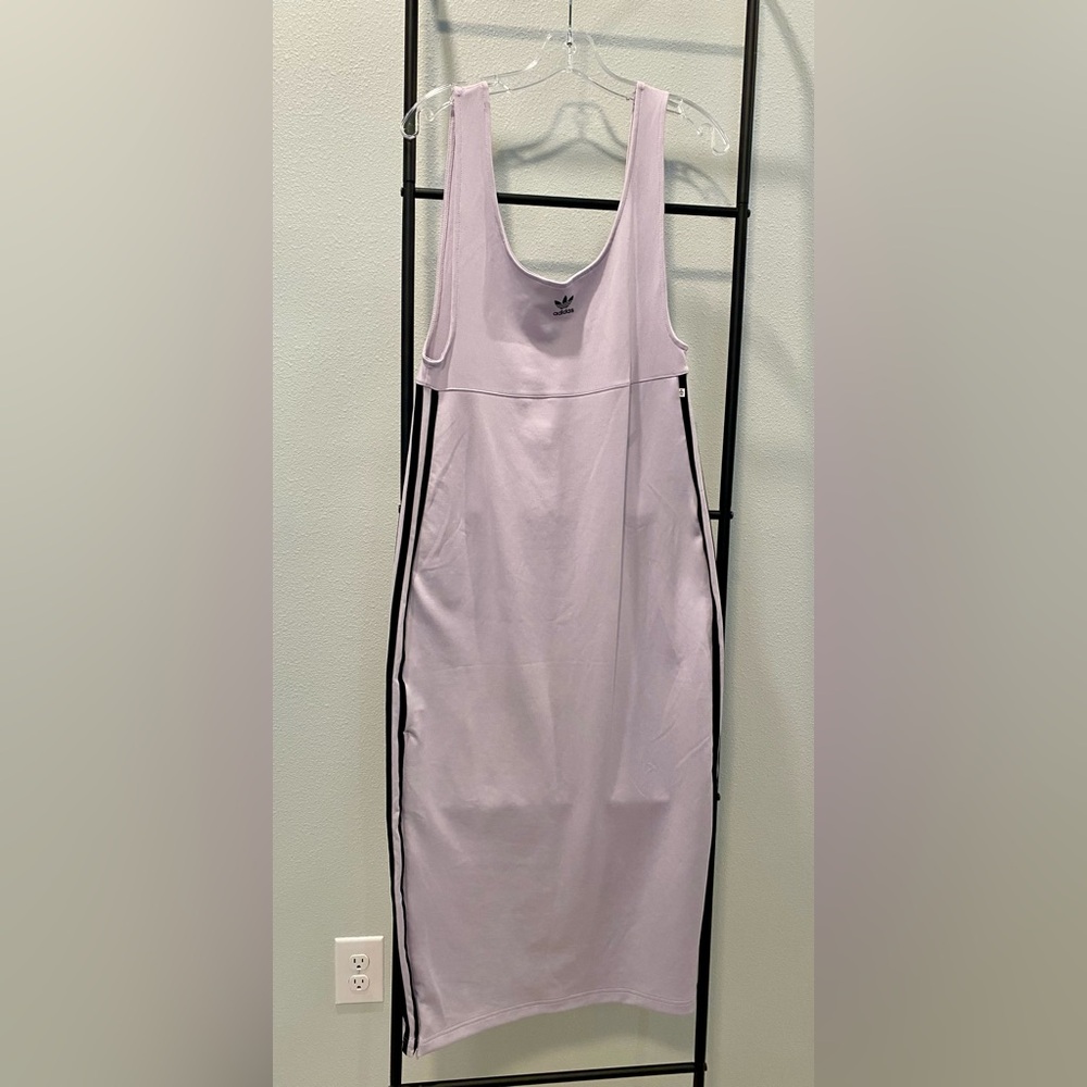 Adidas Pastel Purple Dress with Black Accents